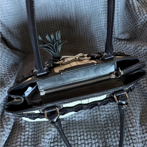 🎁COACH Hampton Leather Carryall Satchel🎁 - Picture 9 of 11